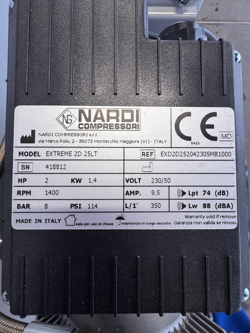 Стоматологічний компресор новий NARDI COMPRESSORI EXTREME 2D 25LT у Львові